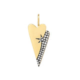 Gold Double Heart Charm