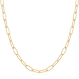 Gold Link Charm Chain Necklace