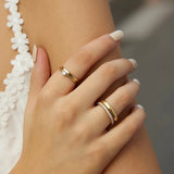 Gold Classic Slim Stacking Ring