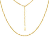 Gold Classic Rolo Chain Necklace