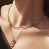 Gold Classic Rolo Chain Necklace