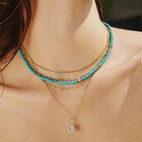 Gold Filia Curb Chain Necklace