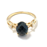 London Blue Topaz & Diamond Ring