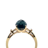London Blue Topaz & Diamond Ring
