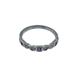 Gemstone and Diamond Stackable Bands
