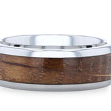 FORMENT Whiskey Barrel Inlaid Tungsten Band