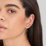 Turquoise Chain Drop Stud Earrings