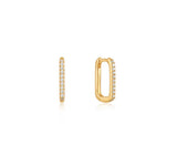 Glam Oval Hoop Earrings