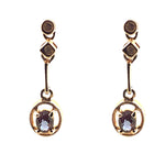 Alexandrite and Diamond Earrings