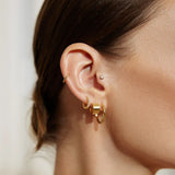 Tube Medium Hoop Earrings