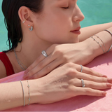 Mint Green Station Bracelet