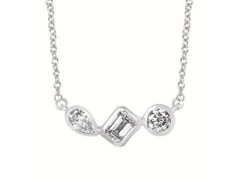 Multi Shape LAB Diamond Necklace