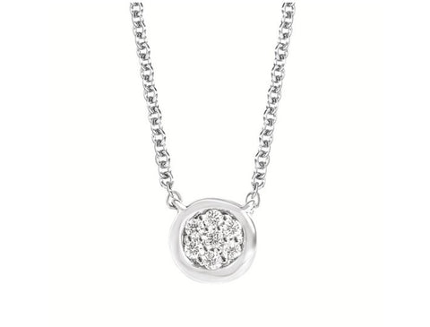 Diamond Cluster Necklace