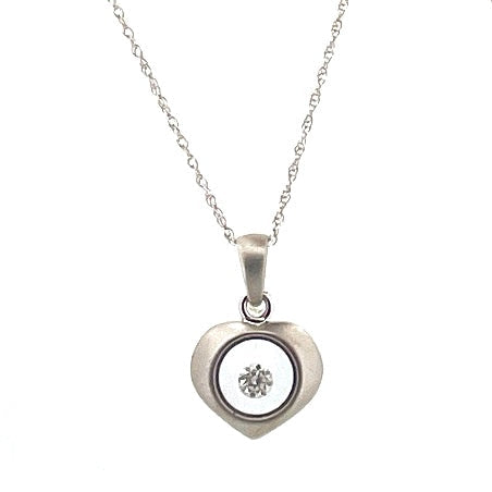 Diamond Heart Pendant Necklace