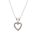 Diamond Heart Pendant Necklace