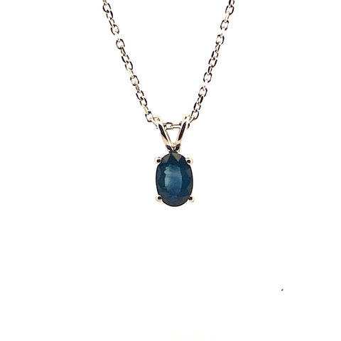 Sapphire Pendant Necklace