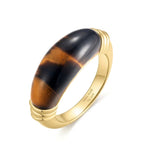 Gold Tiger Eye Statement Ring