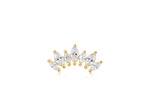 Sparkle Marquise Climber Barbell Single Earring