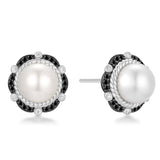 Shell Pearl Bloom Stud Earrings
