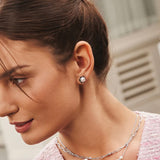 Shell Pearl Bloom Stud Earrings