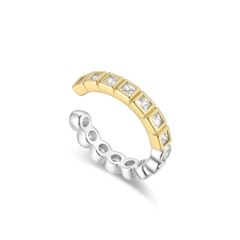 Two-Tone Bezel Ear Cuff