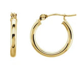 Gold Polished Hoop Earrings