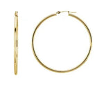 Gold Polished Hoop Earrings