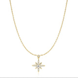 Gold Sparkling Nova Star Necklace