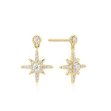 Gold Dangling Nova Star Earrings