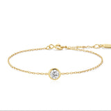 Gold Solitaire Bracelet