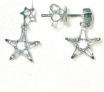 Diamond Star Dangle Earrings
