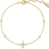 Sparkling Lucky Clover Bracelet