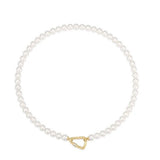 Lobster Clasp Shell Pearl Necklace