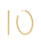 Twisted Oversized Hoop Earrings