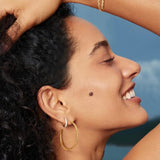 Twisted Oversized Hoop Earrings