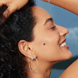 Twisted Oversized Hoop Earrings