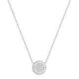 Reversible Pave Moon Necklace