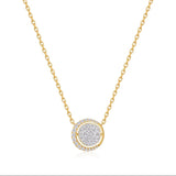 Reversible Pave Moon Necklace