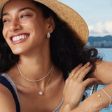 Reversible Pave Moon Necklace