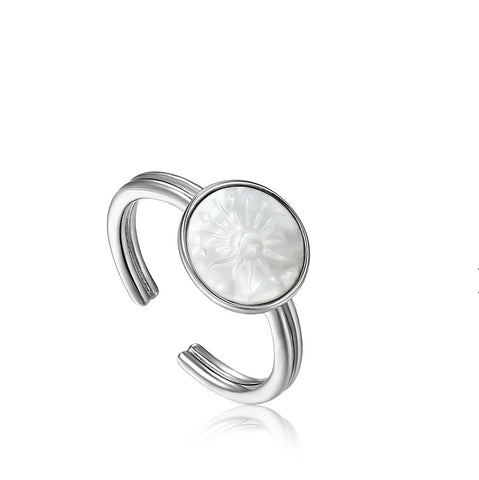 Sunbeam Emblem Silver Ring