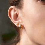 Pearl Barbell Earrings