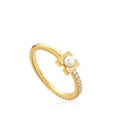Pearl Modernist Band Ring