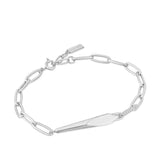 Silver Geometric Chunky Chain Bracelet