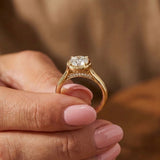 Yellow Gold Diamond Semi-Mount Ring