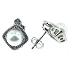 Pearl & Diamond Earrings