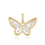 Mother of Pearl Butterfly Charm