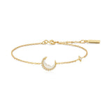 Mother-of-Pearl Crescent Moon Bracelet