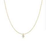 Classic Bezel-Set Solitaire Necklace