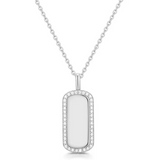 Sparkling Tag Necklace
