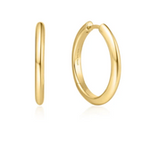 Tube Medium Hoop Earrings